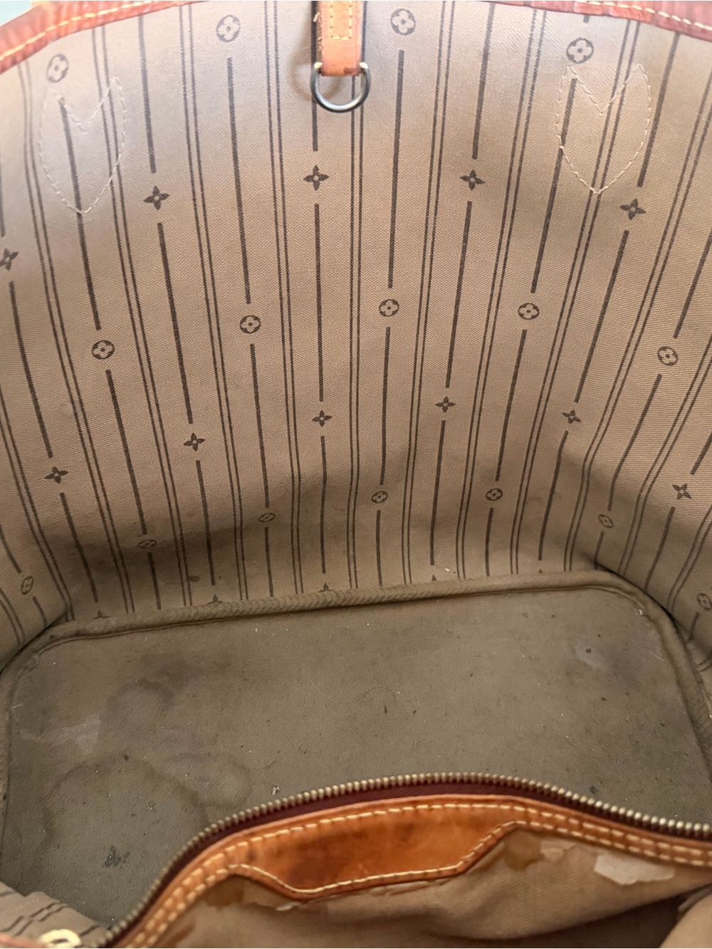 Louis Vuitton Brown Monogram Canvas Tote with Vachetta Trim - Picture 9 of 9
